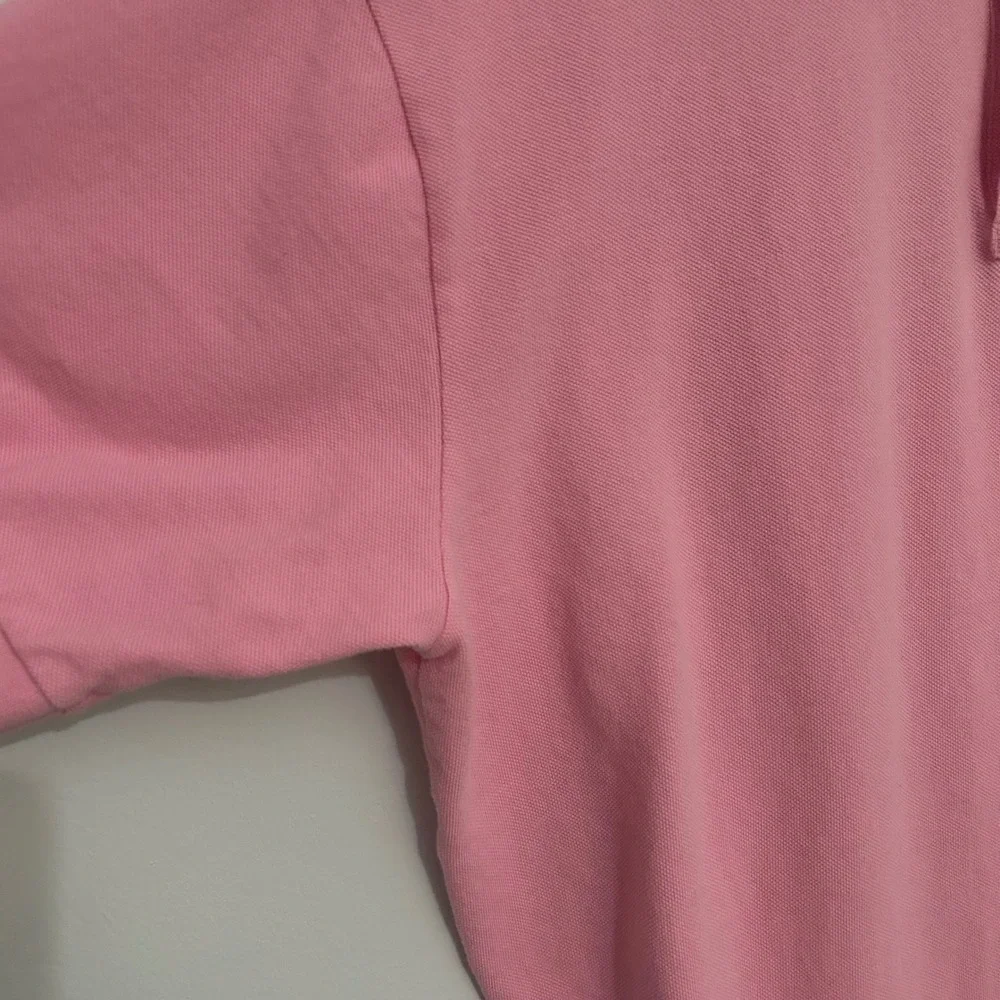 Polo‎ Ralph Lauren Mens XL Pink Short Sleeve Pique Cotton Polo Shirt Blue Pony